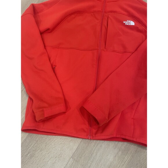 The North Face Men's Canyonlands High Altitude Tech Fleece Hoodie Red Full Zip - Picture 12 of 16
